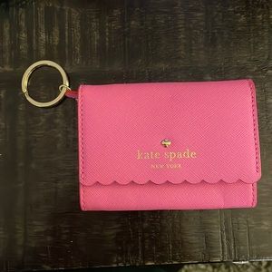 Kate Spade Pink Keychain Wallet - New